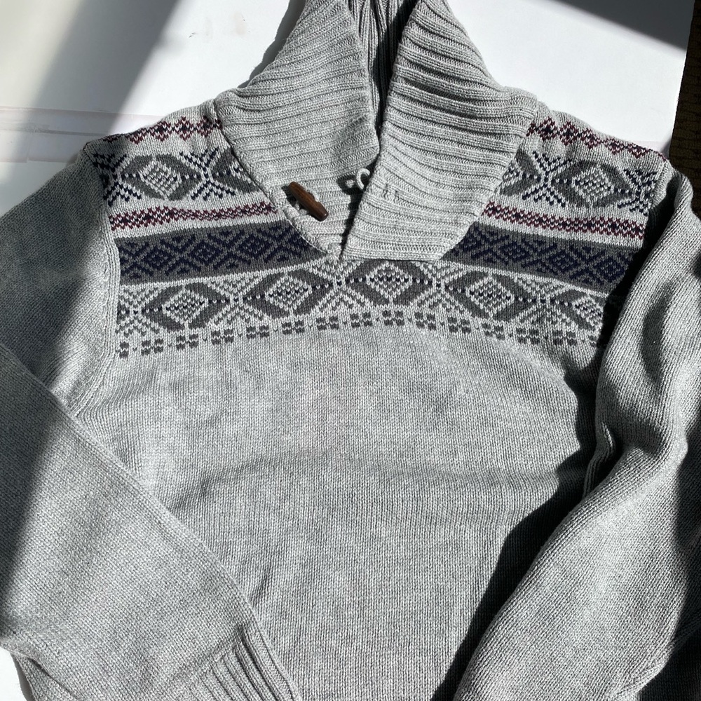 Mens Urban Pipeline Gray patterned sweater